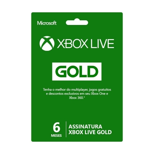 Xbox Live Gold - 6 Meses